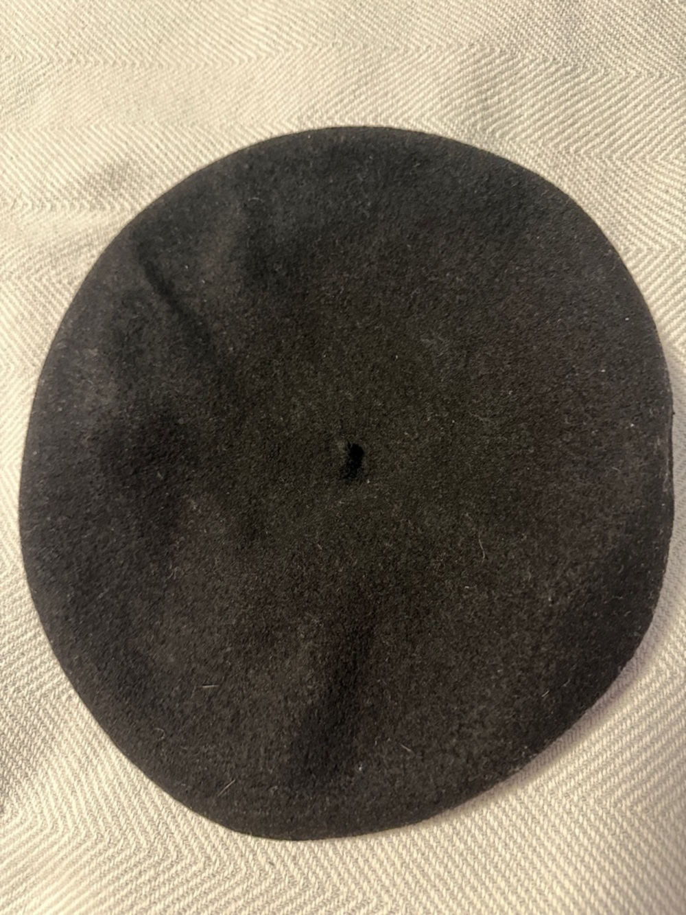 VTG Classic black 100% wool french beret from Laulhère